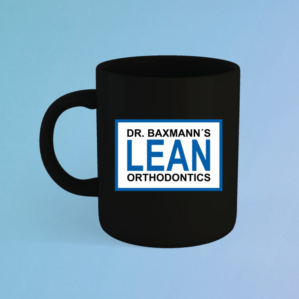 Lean Orthodontics Tasse Schwarz Fanartikel